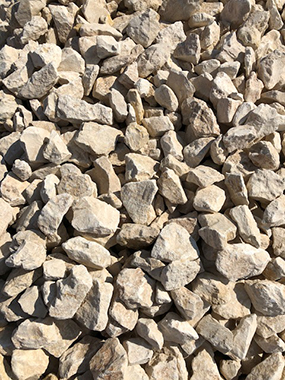 Pierres à gabion crème 100/200